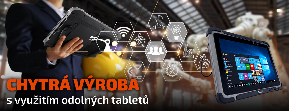 Chytrá výroba s využitím odolných tabletů