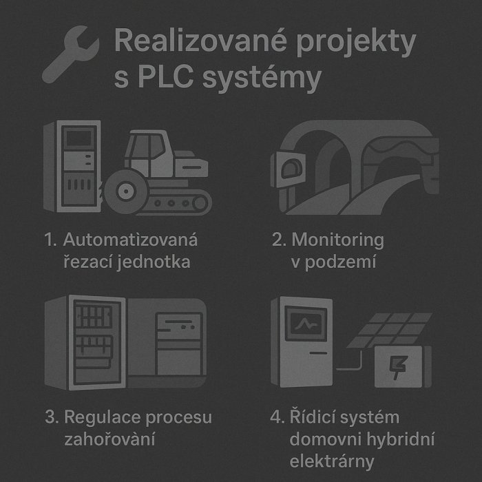 Realizované projekty s PLC systémy AMiT
