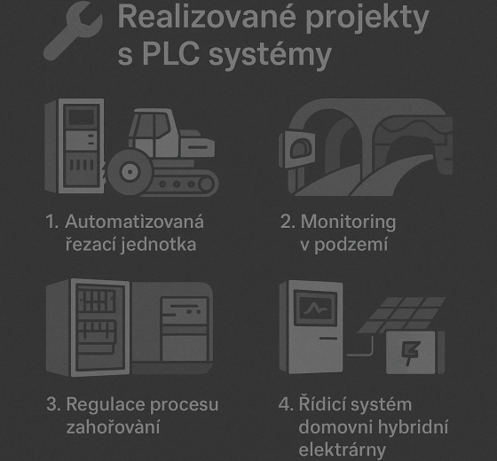 Realizované projekty s PLC systémy AMiT
