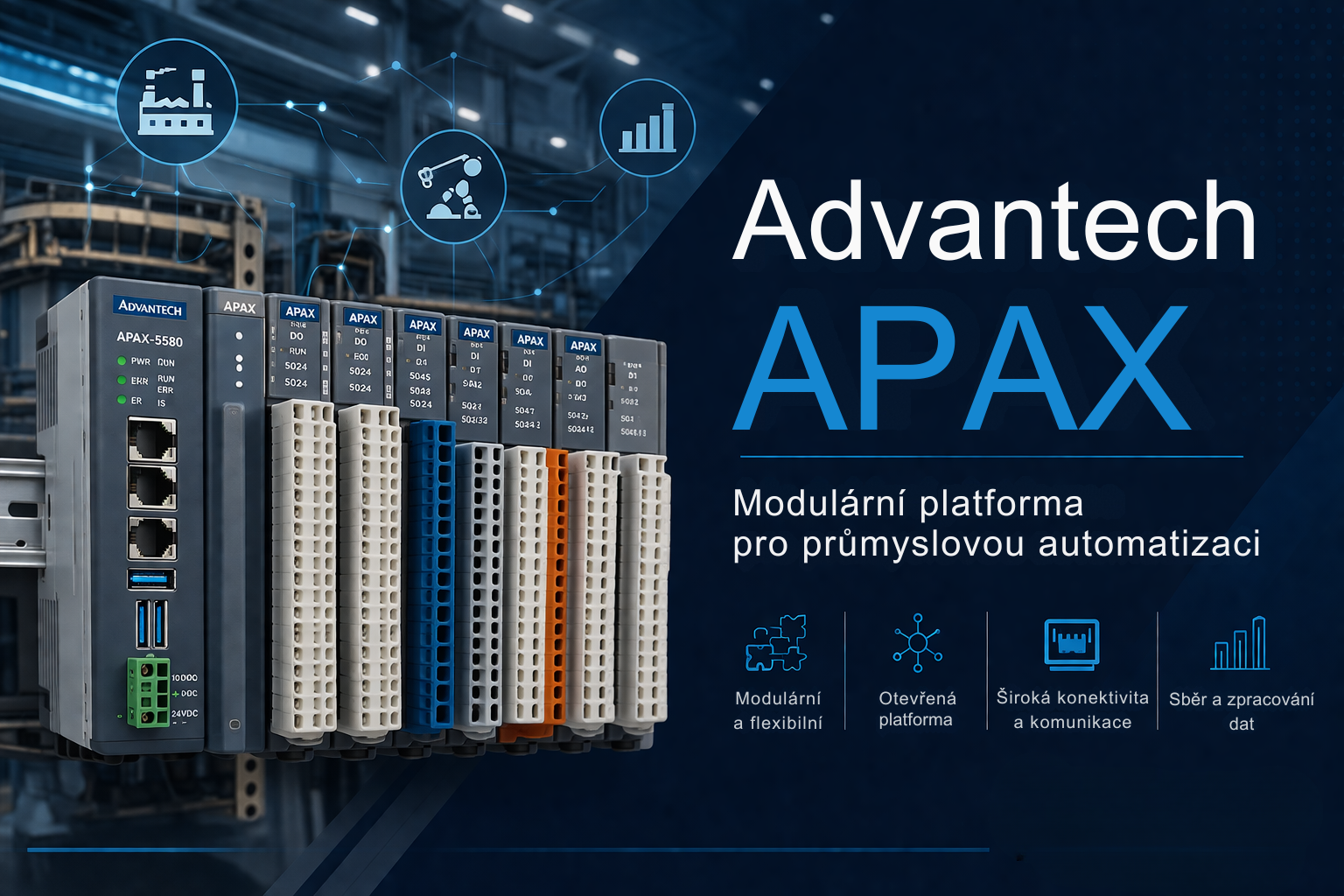 Advantech APAX: otevřená a modulární platforma pro moderní průmyslovou automatizaci